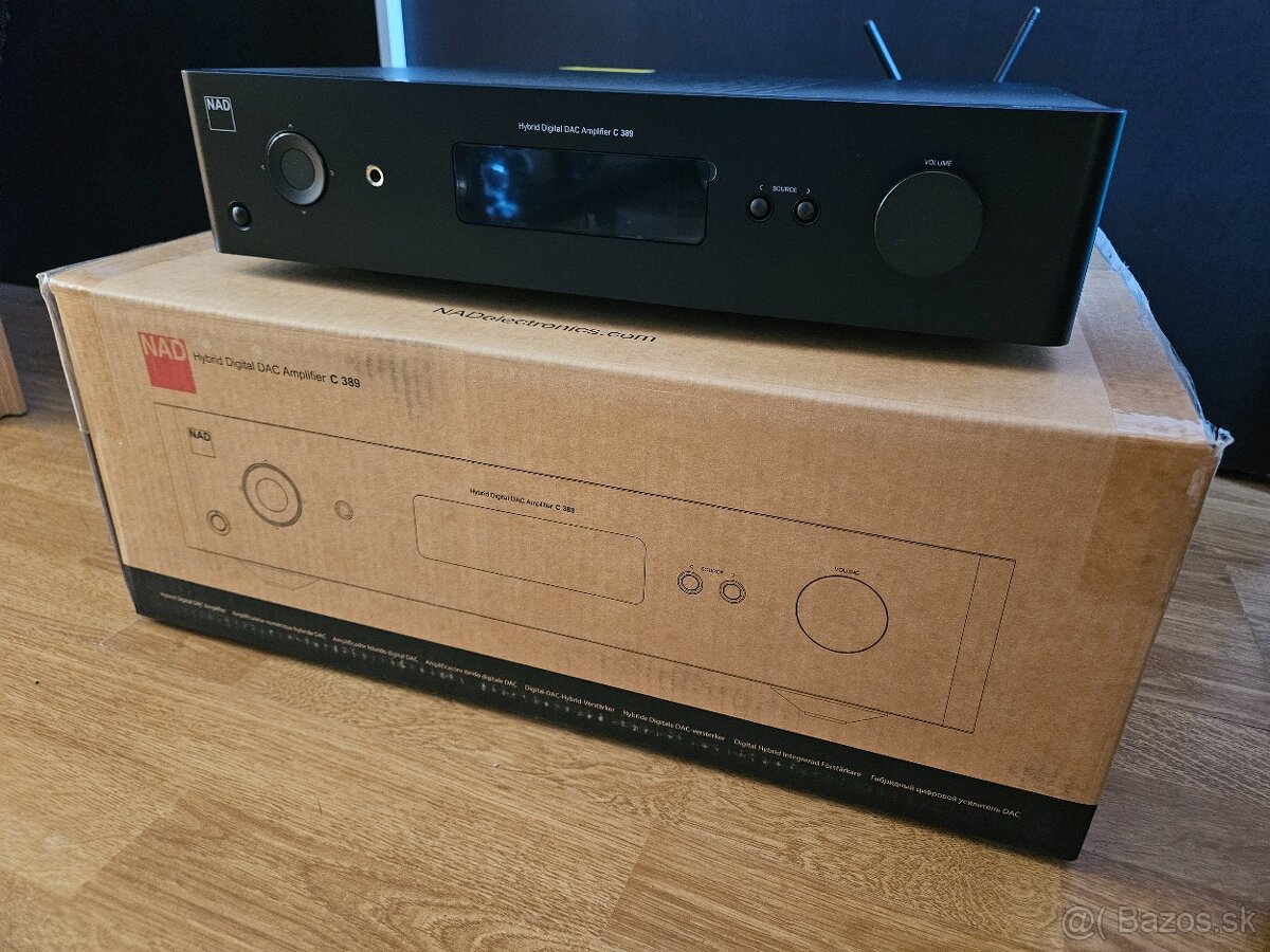 Zosilnovac NAD C389 + Bluesound MDC2BluOS-D