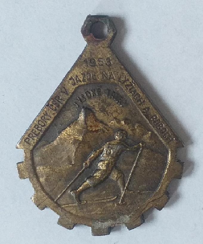 Medaila Prebory ČSR v jazde na lyž. a boboch - Vysoké Tatry