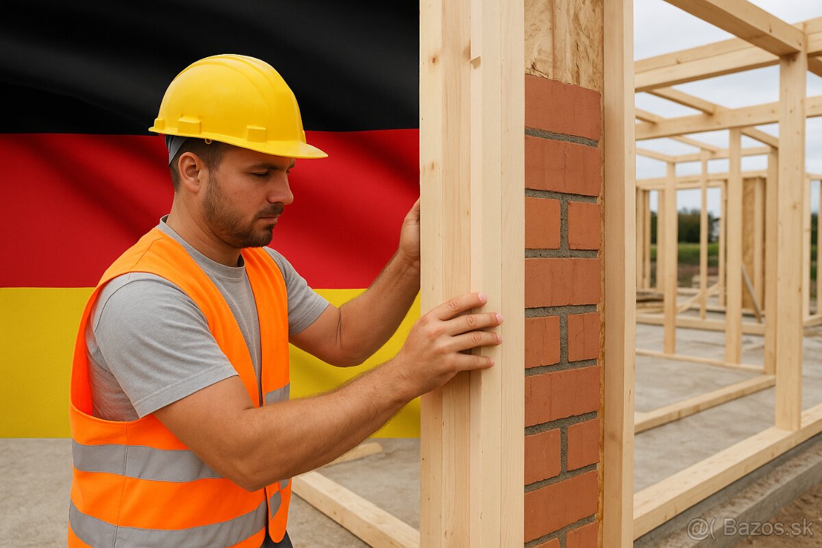 POMOCNÍK NA MONTÁŽ PREFABRIKOVANÝCH DOMOV – NEMECKO TPP