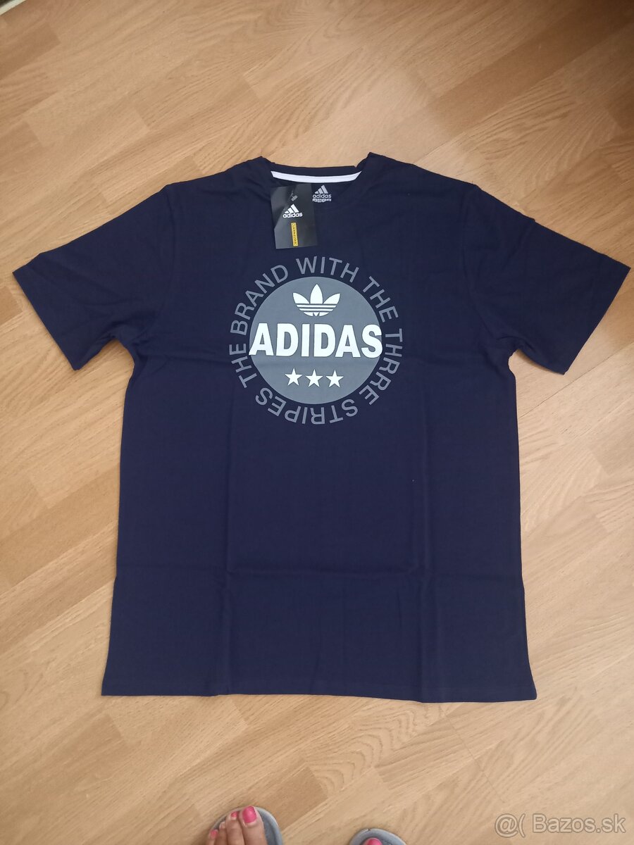 panske tricko adidas modre