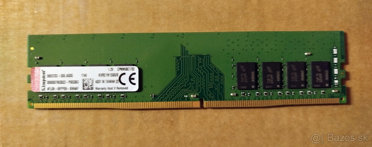 DDR4 8GB 2133MHz Kingston