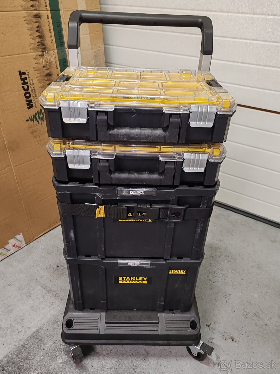 Sada boxov na naradie s vozikom Stanley Fatmax