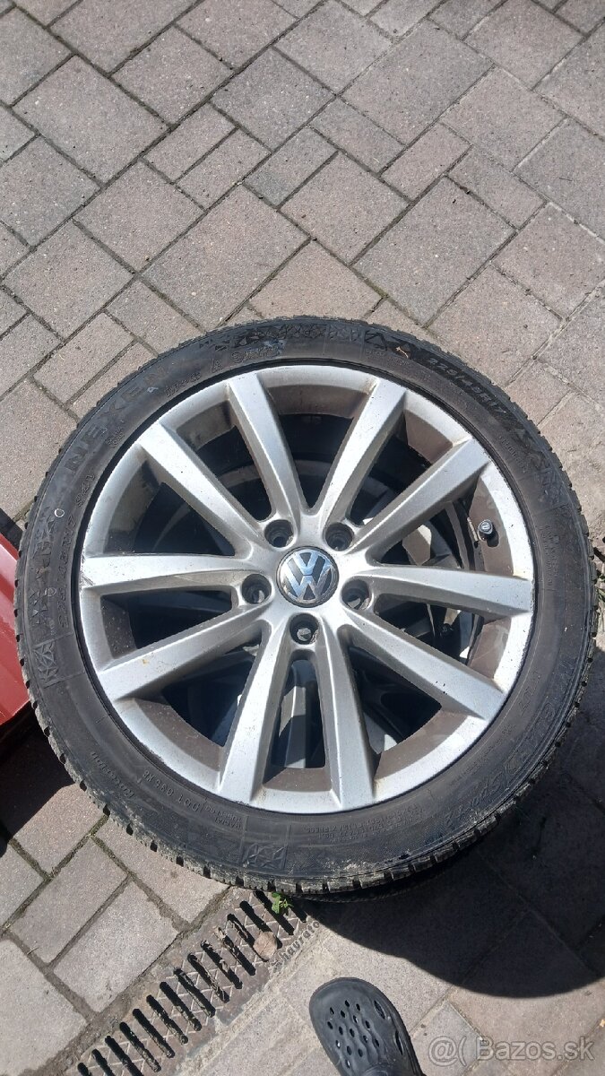 Predám 225/45 r17 na passat 5x112 zimné gumy