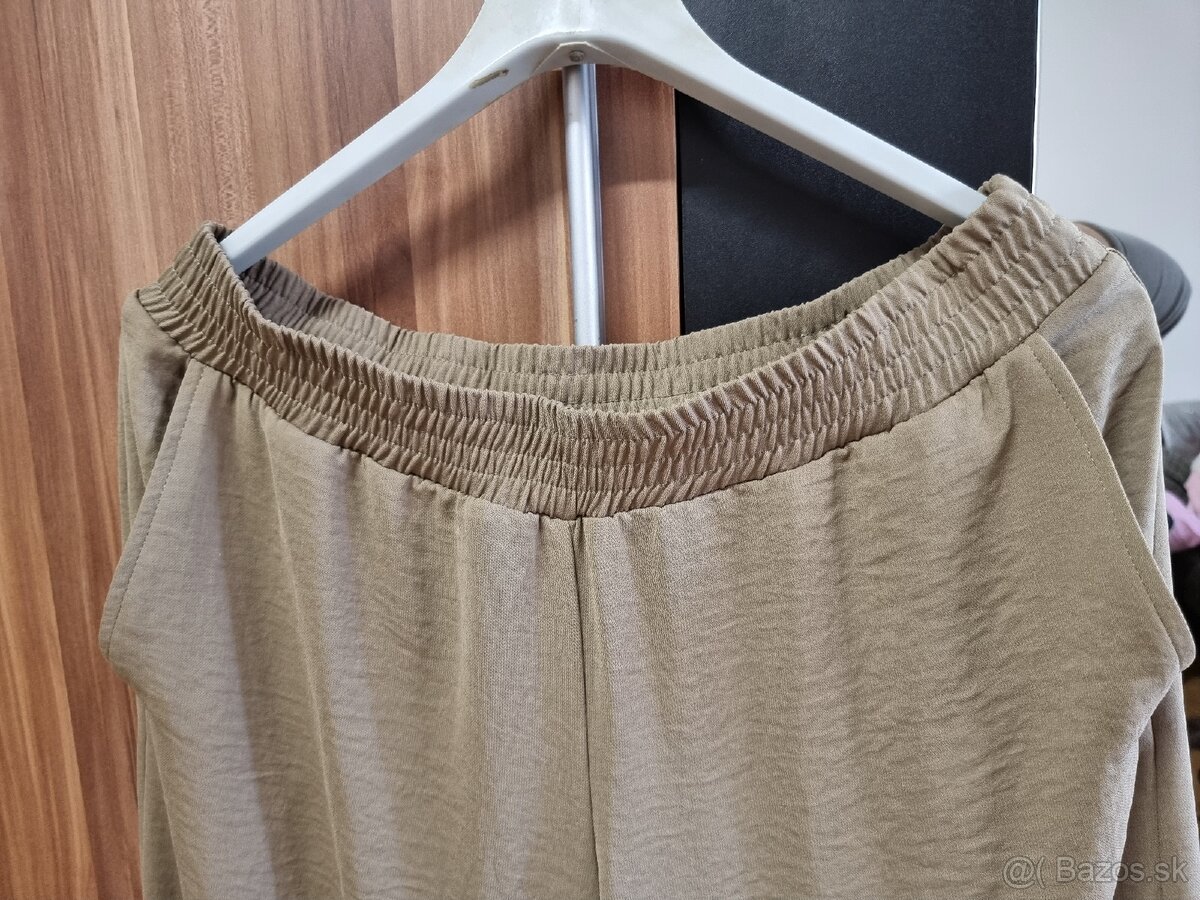 Nohavice letné, elastické, nové, XXL