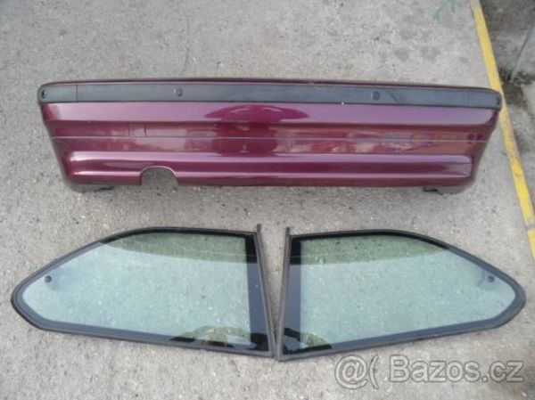 diel z bmw e36 skla a naraznik