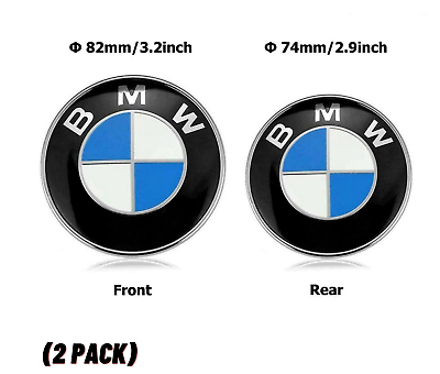 Bmw znaky predný + zadný