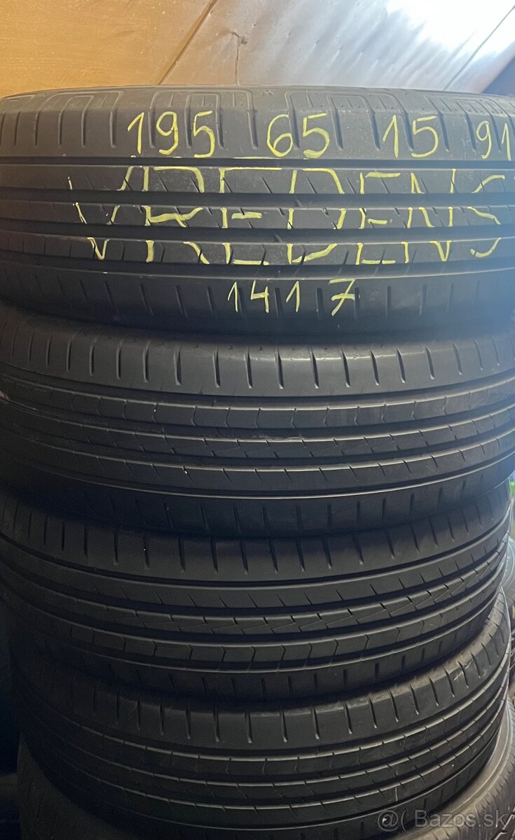 195/65 r15 letné VREDESTEIN 91H; 4 ks
