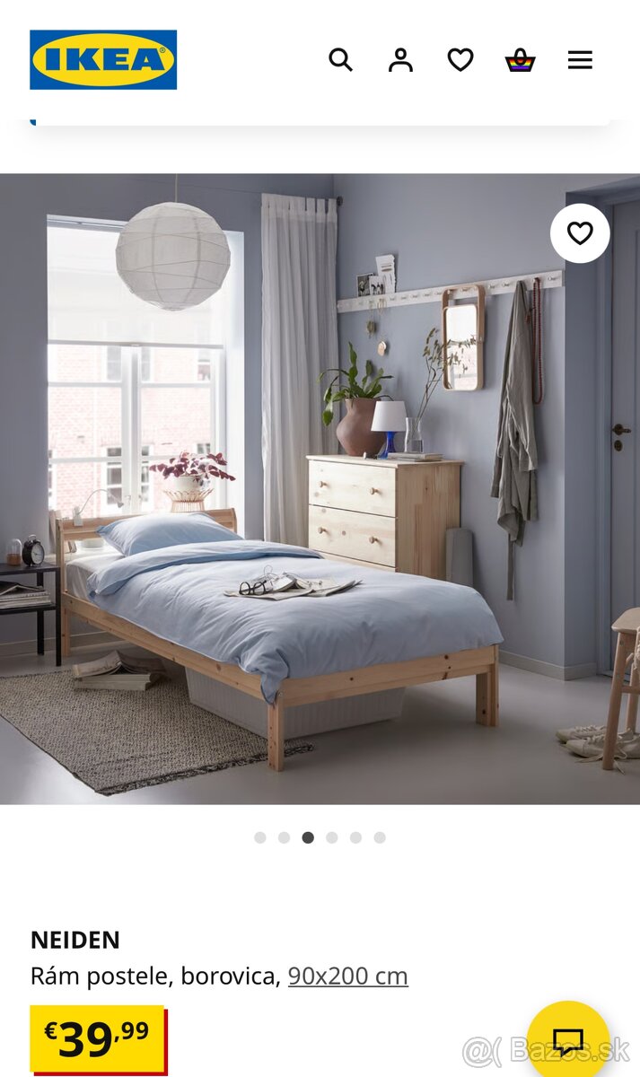 Detska ikea postel 200x90