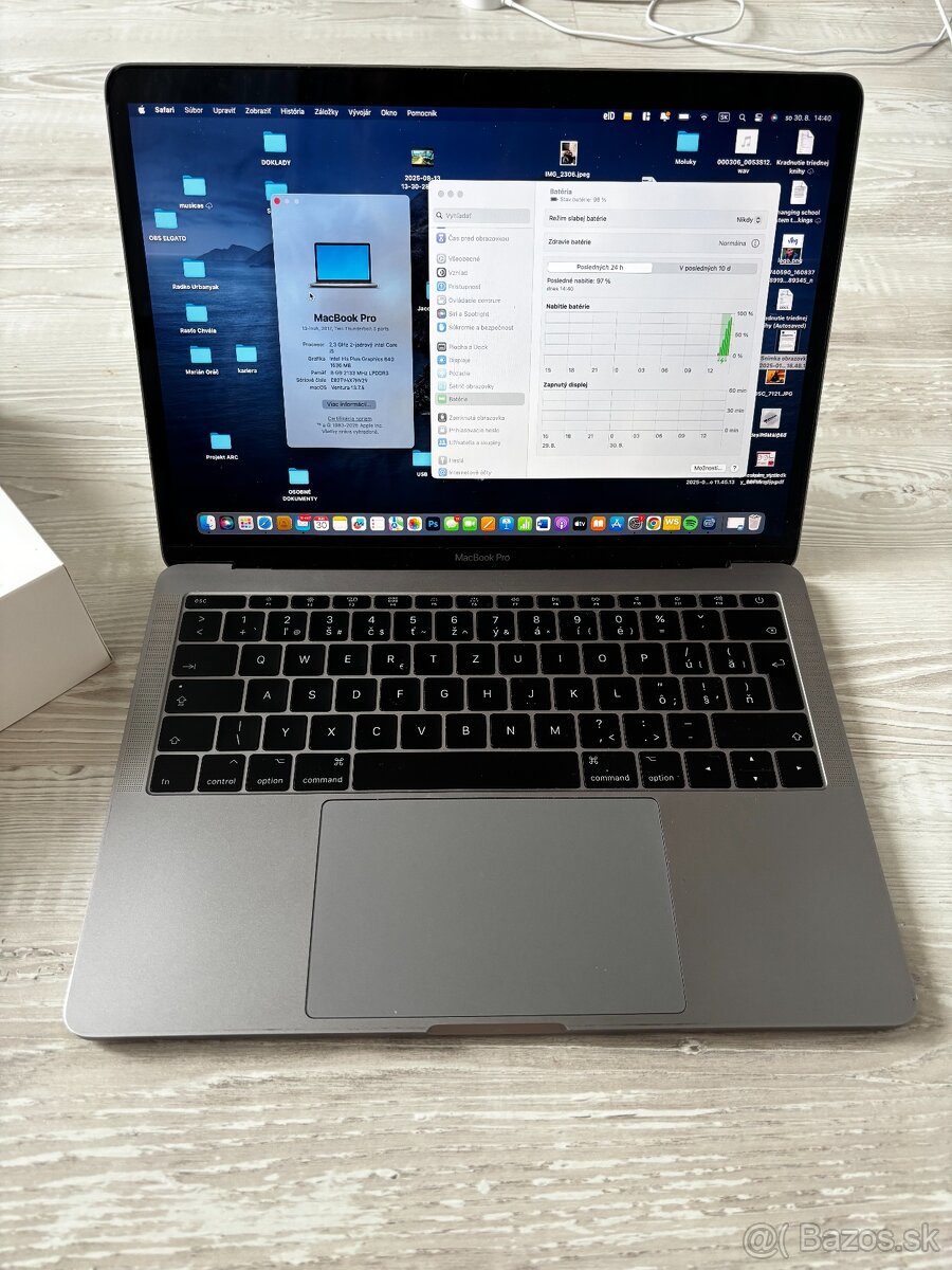 MacBook Pro (13-palcový, 2017) 256 GB