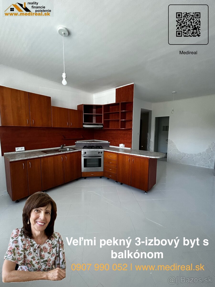 Moderný 3-izbový byt s balkónom - RV