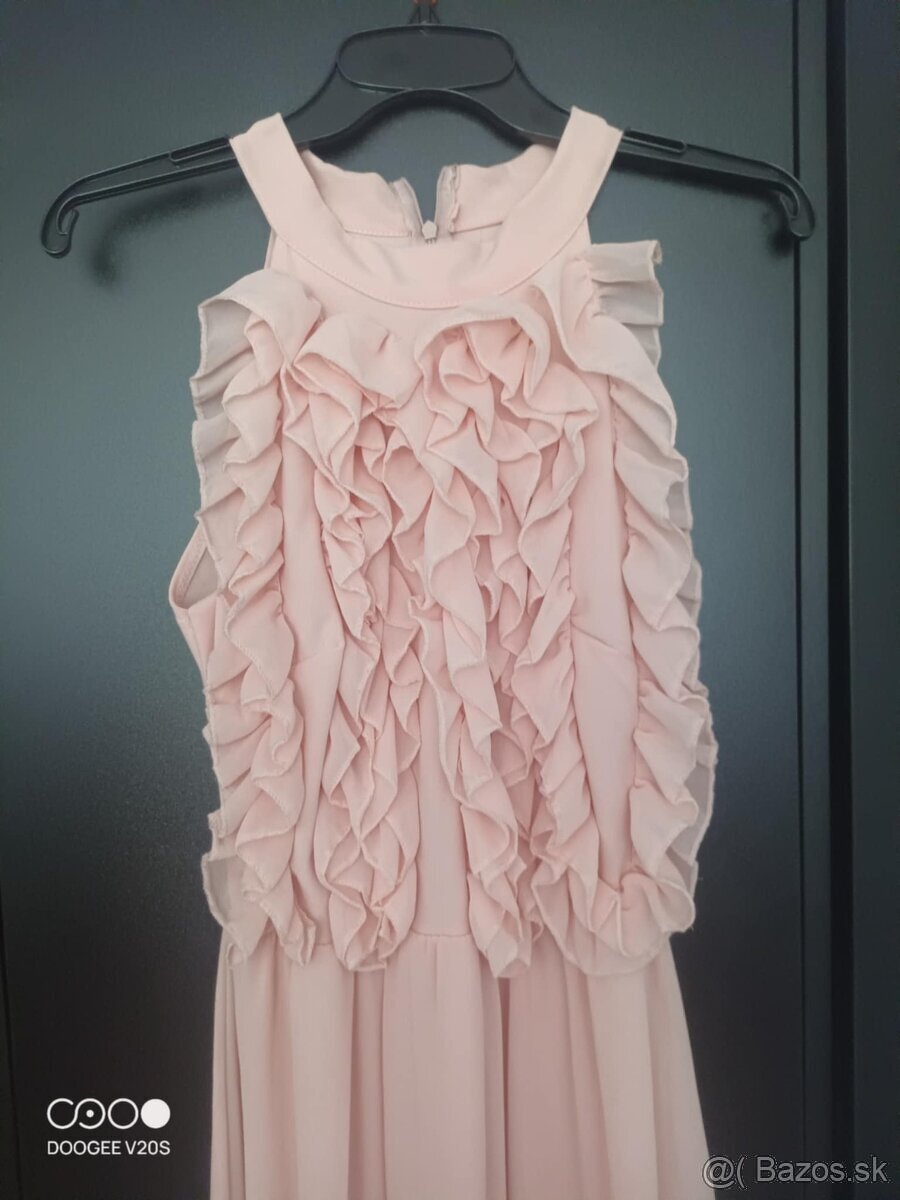 Elegantné dlhé šaty, veľkosť 38