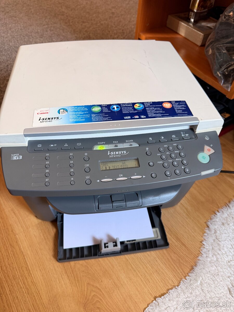 Predám Canon MF4140 – čiernobiela laserová tlačiareň + toner