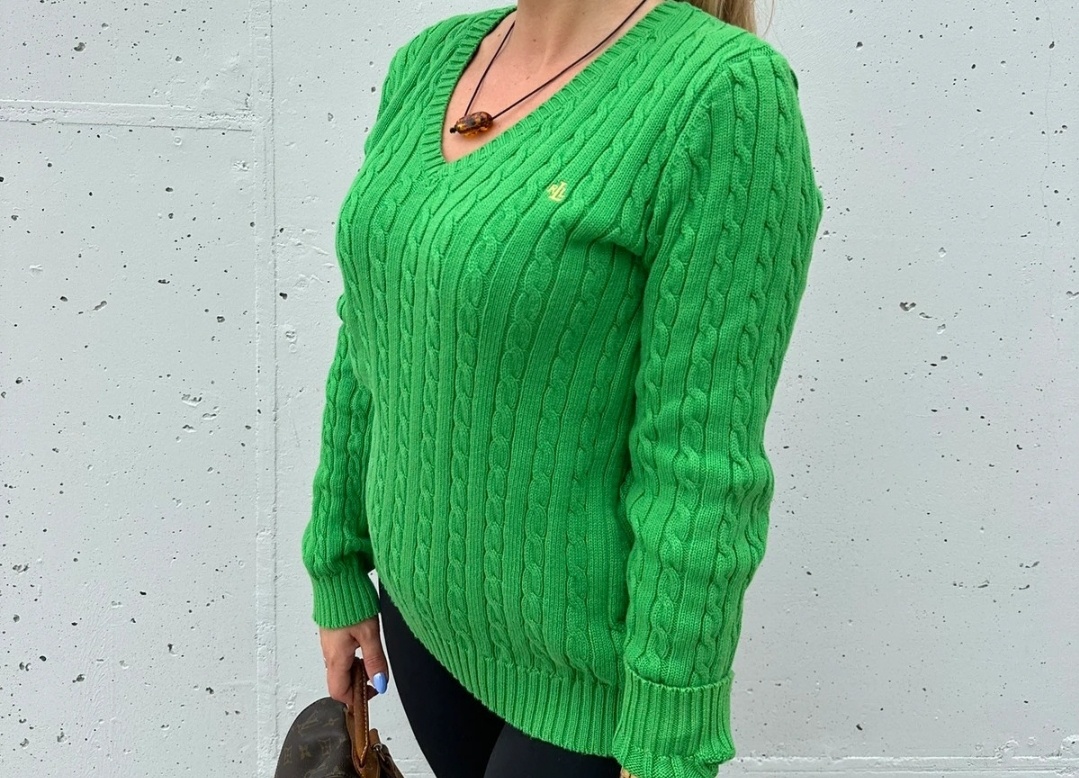 Krásny dámsky pulóver Ralph Lauren, veľ. M