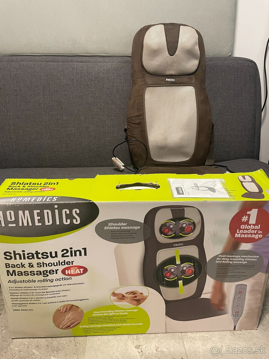 Masážny prístroj Homedics Shiatsu 2v1