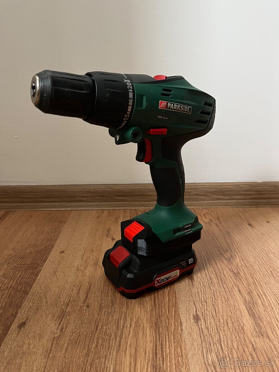 Adaptér Parkside X20V Team → Parkside PSBSA 18-Li A1