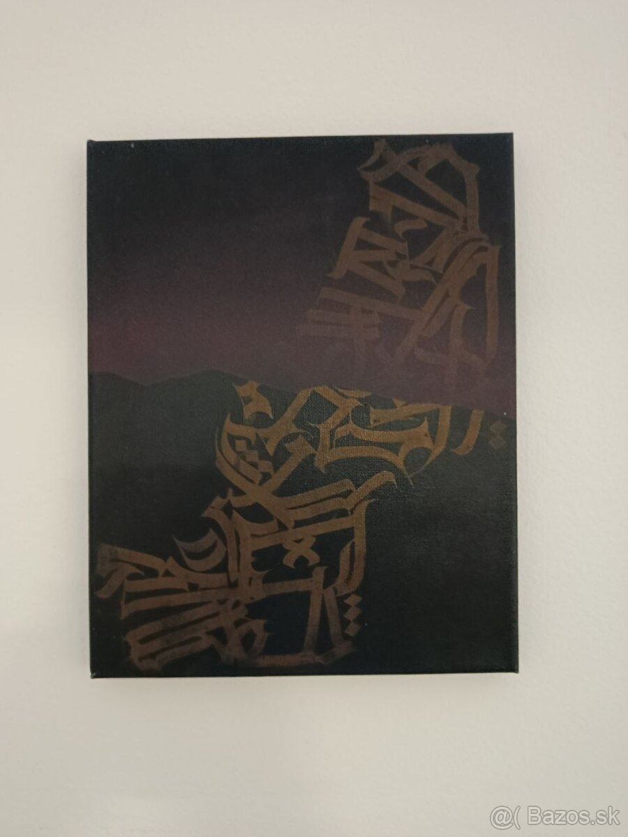 Obraz fluorescenčné, kaligraffiti