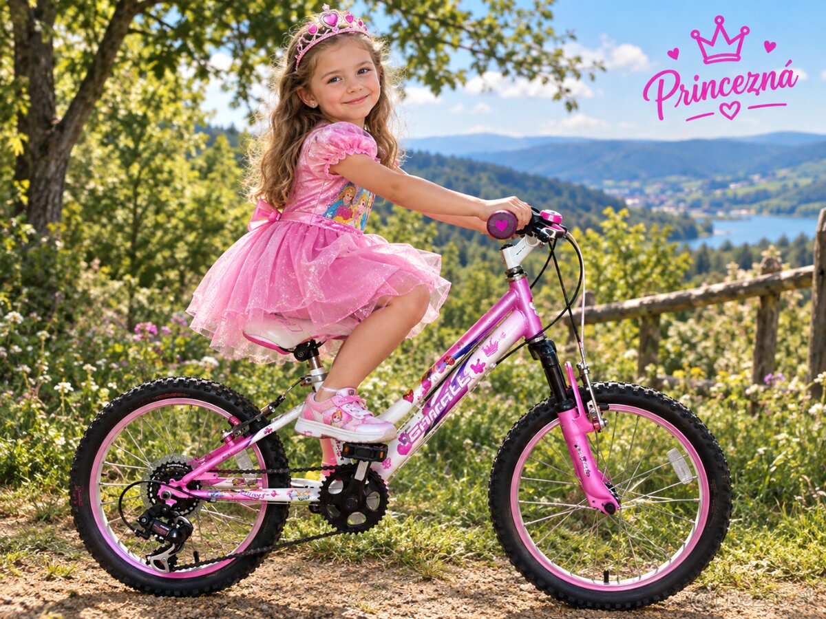Dievčenský bicykel 20 ružový