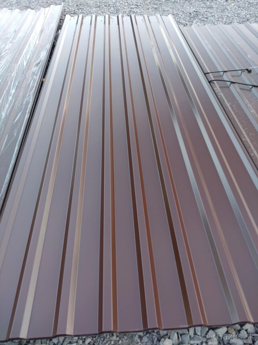 Trapezový plech T18,T12 Antracit hneda