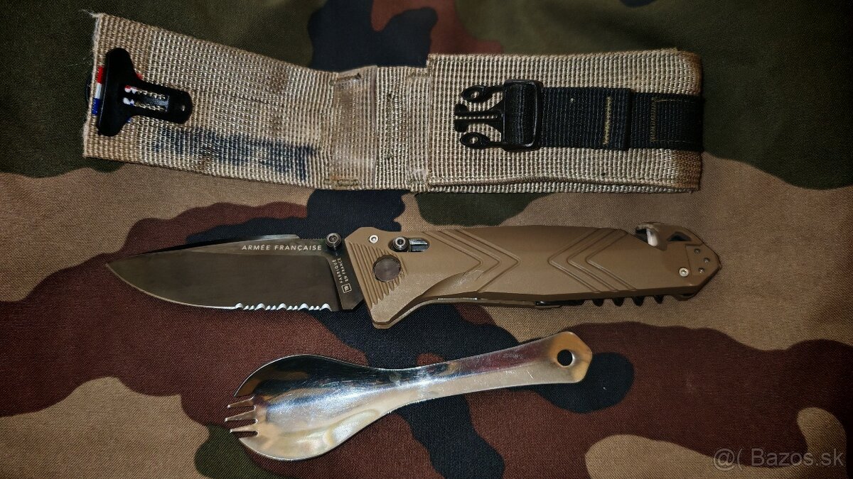 TB Outdoor Nôž CAC Army Knife PA6 FV Army Green Handle
