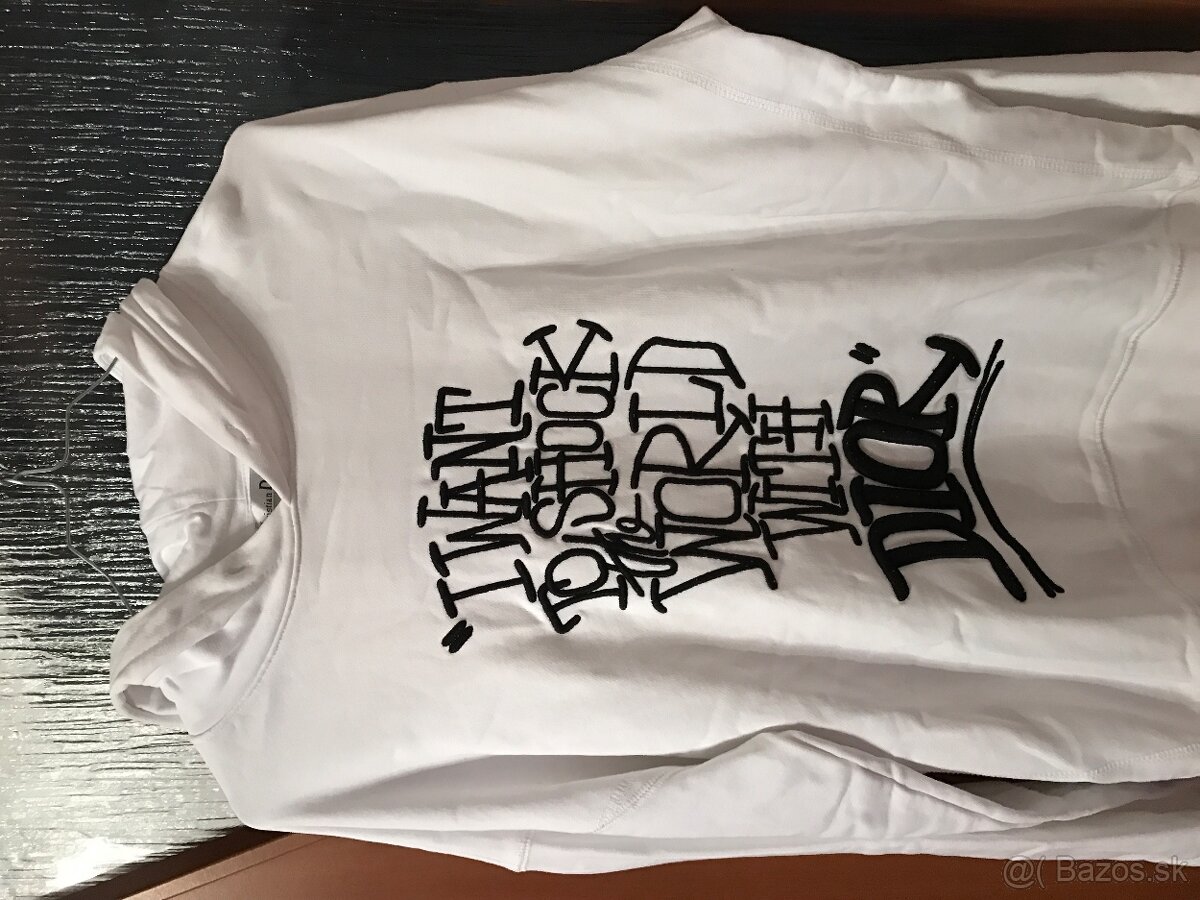 CHRISTIAN DIOR white damska mikinka M/L