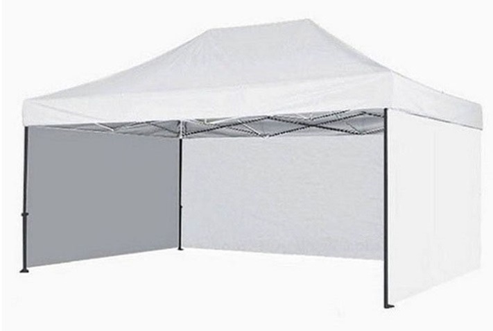 Nožnicový stan 3x4,5m s bočnou plachtou