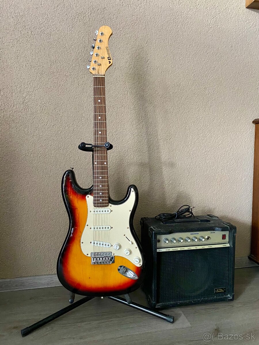 ELEKTRICKÁ GITARA a kombo - kompletný set