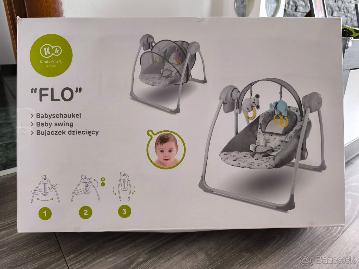 Kinderkraft Flo hojdačka pre deti 0m+ do 9kg