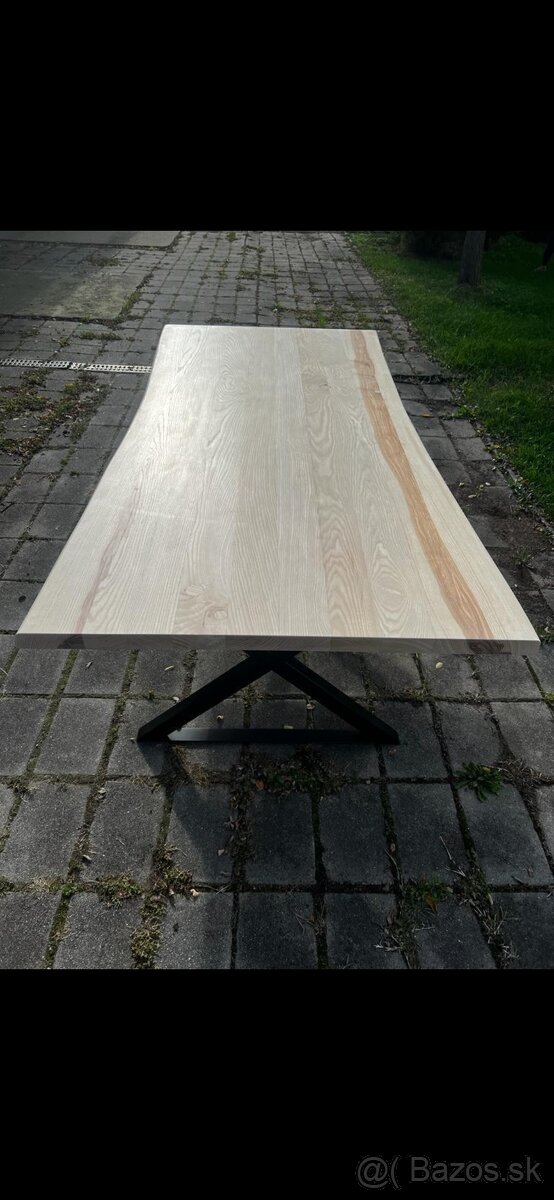 Jasenovy kuchynský stôl  200×100×4 cm