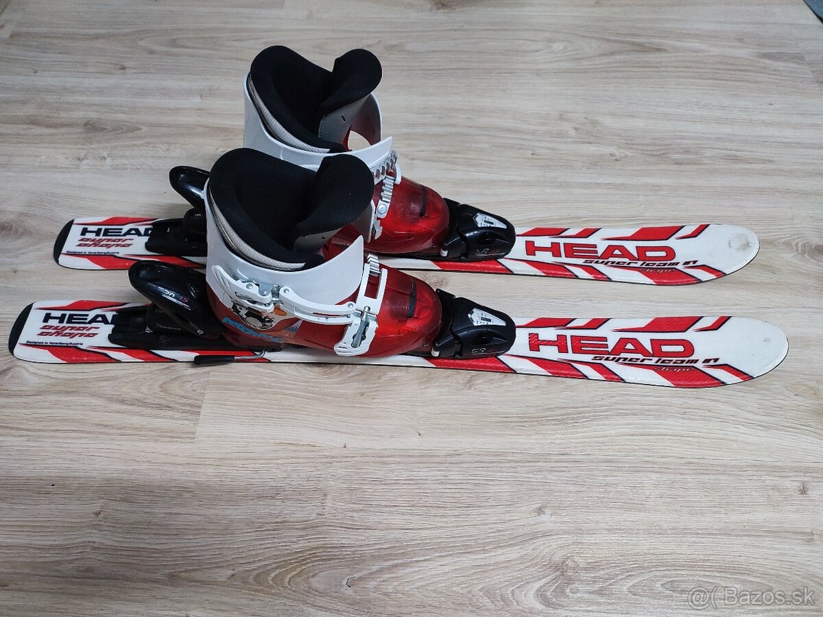 Predám lyže 87 cm Head + lyžiarky Atomic