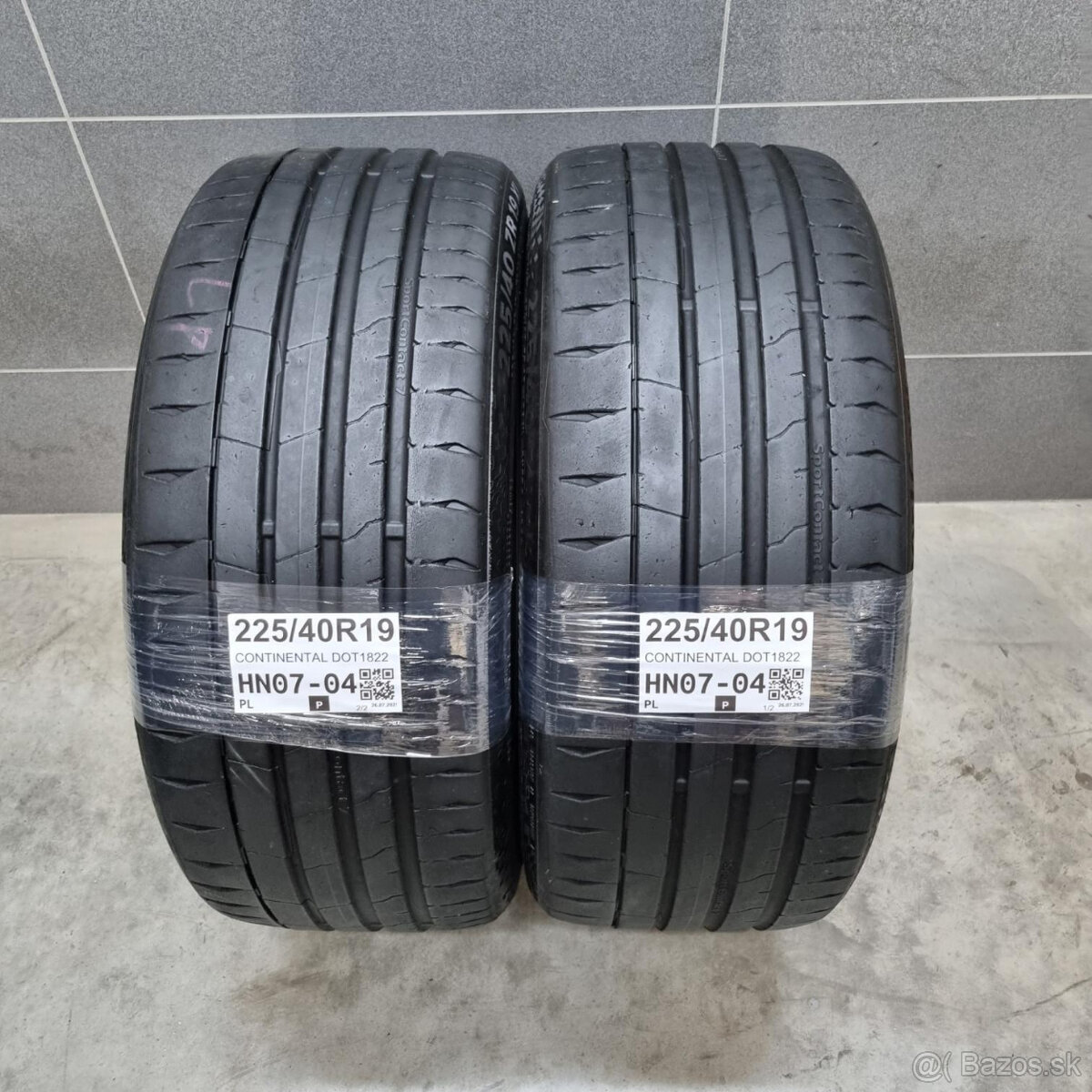 Letné pneumatiky 225/40 R19 CONTINENTAL