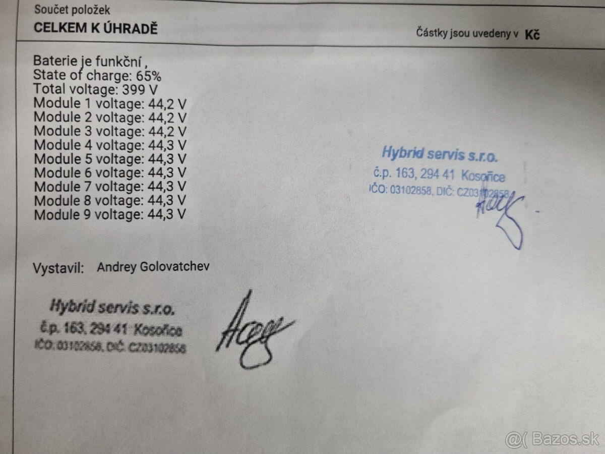 Baterie Škoda Enyaq Najeto pouze 1500km