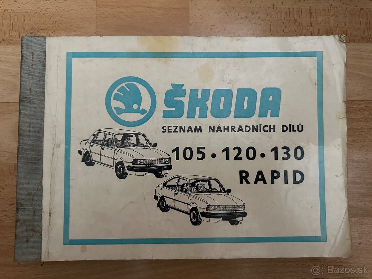 Škoda 105/120/130/Rapid katalóg náhradných dielov