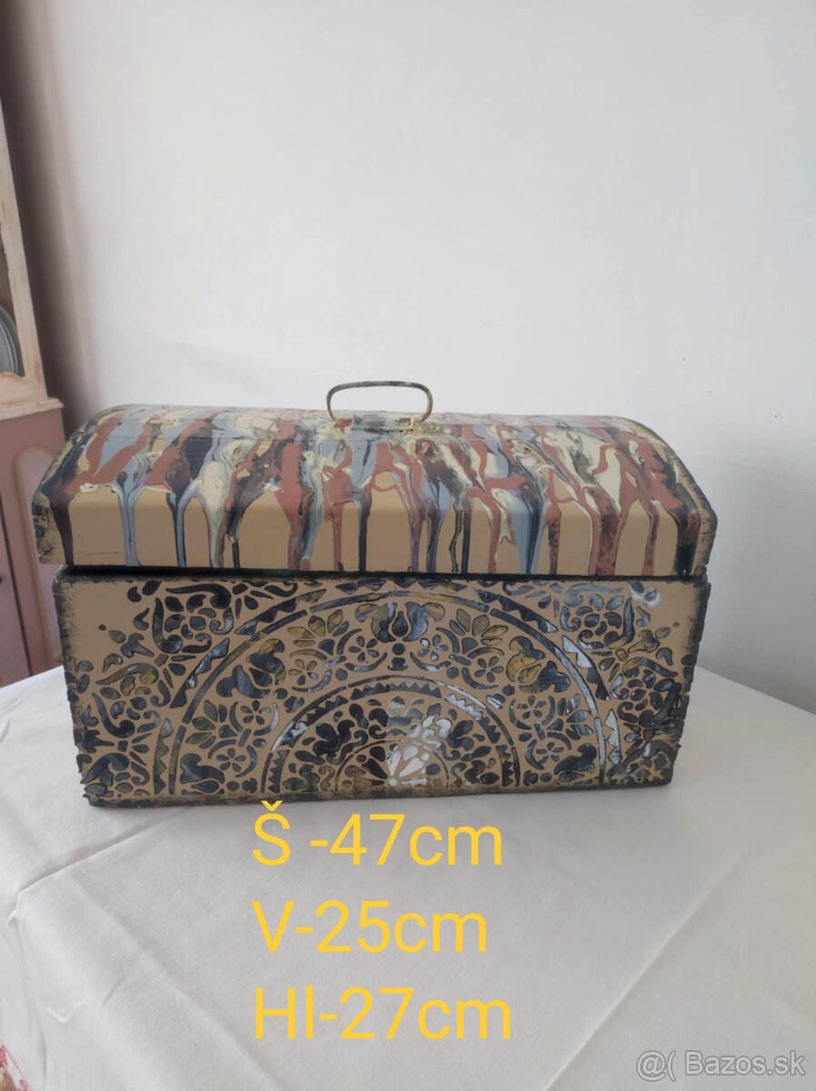 Retro drevená bedňa