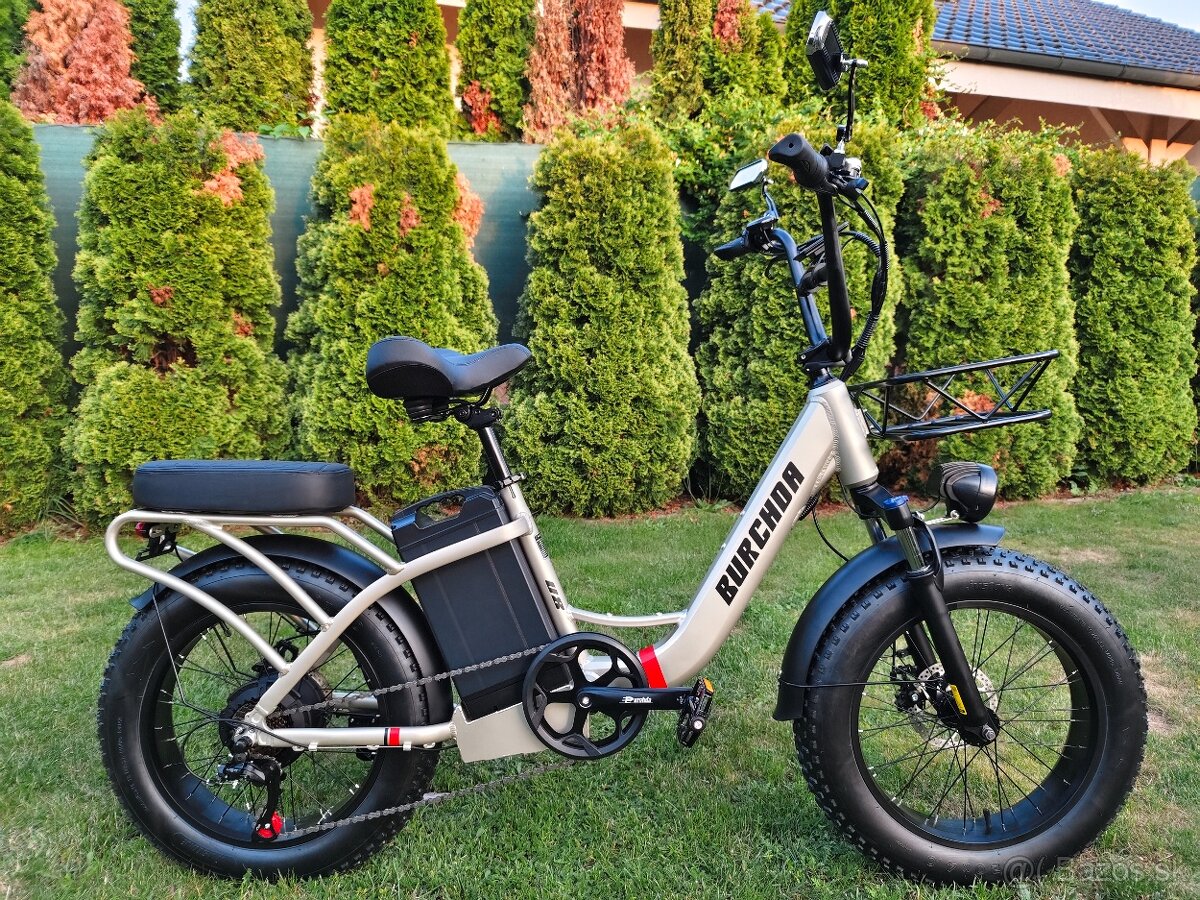 Výkonný mestský ebike Burchda 1000W,31.5Ah,45km/h,200km,nový