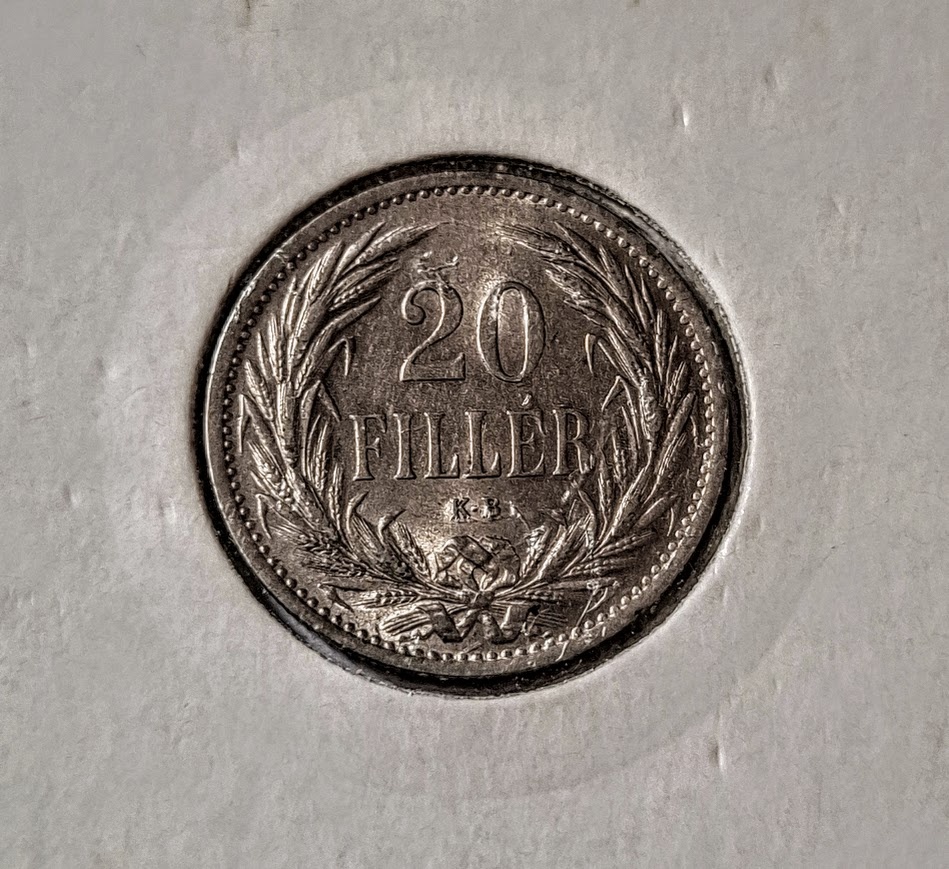 MINCE FJ.I UHORSKY 20FILLER 1914 TOP