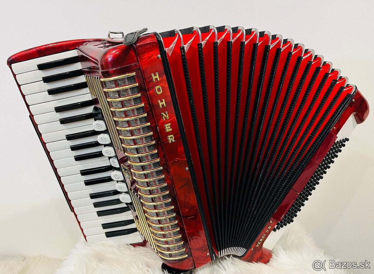 Predám krásny akordeón HOHNER Verdi II N-96basový- - špičkov
