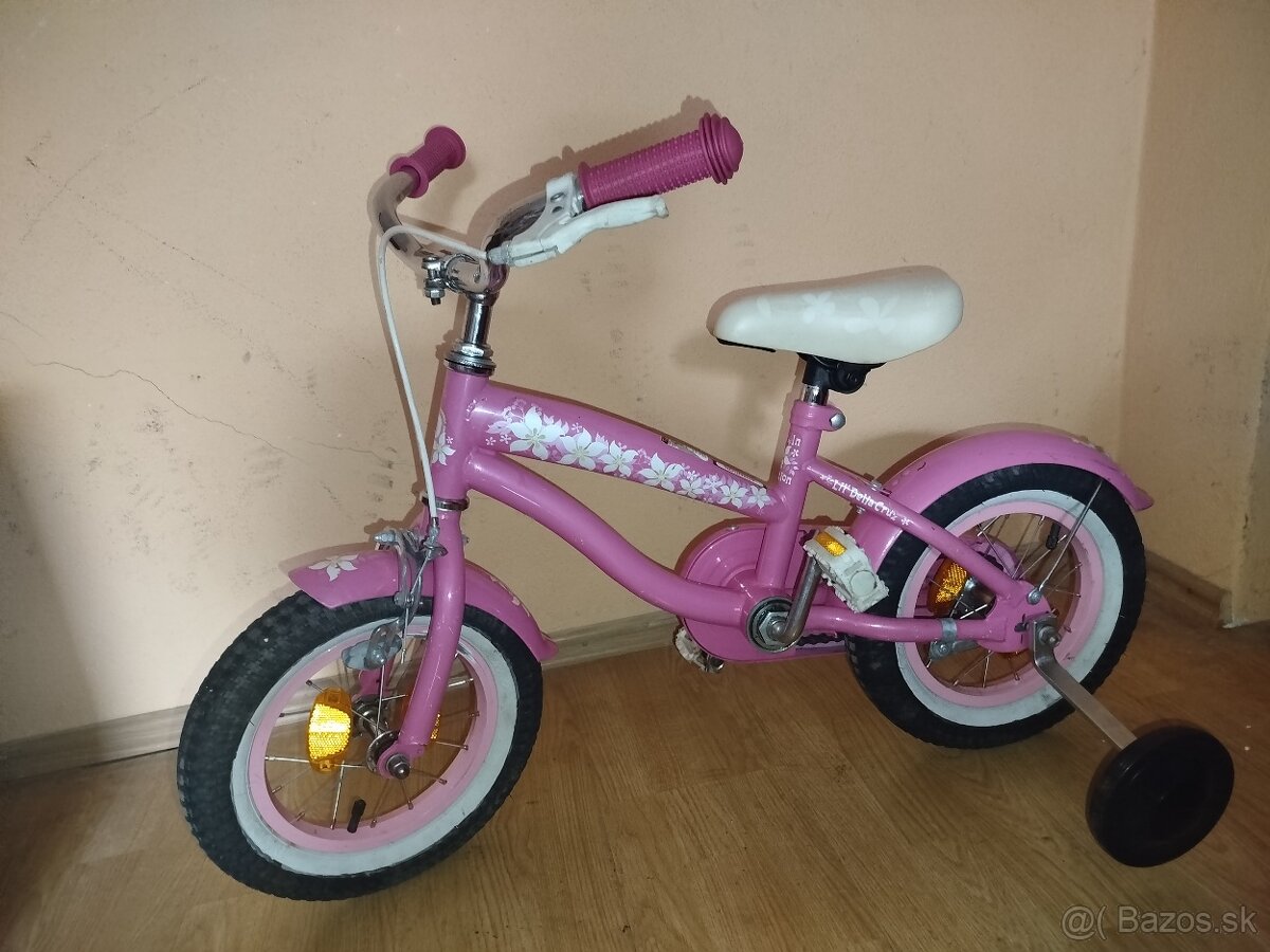 Detský bicykel 12 ružový.