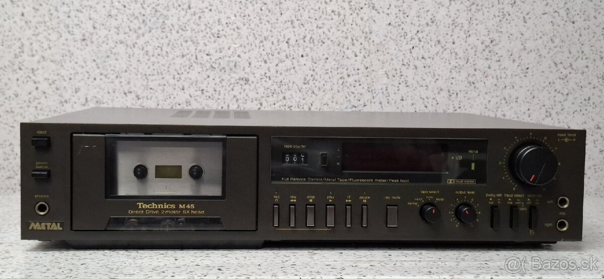 Technics RS-M45 》Direct Drive 2 motor SX head 》Cassete Deck