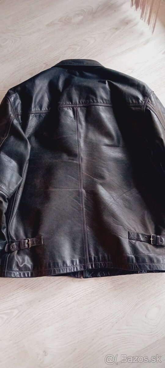 Kožena bunda z hrubej hovädzej kože