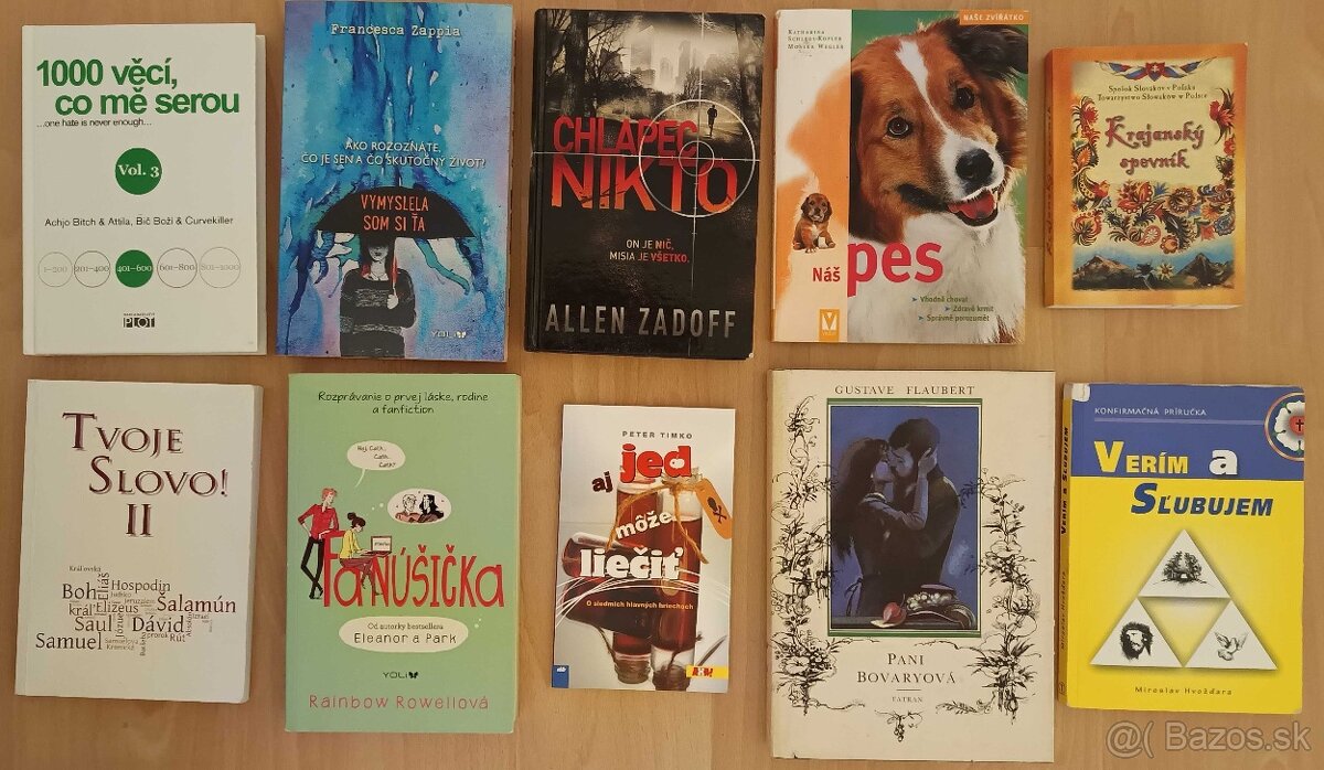 Knihy o "živote" pre dospievajúcich 10ks -rôzne tituly