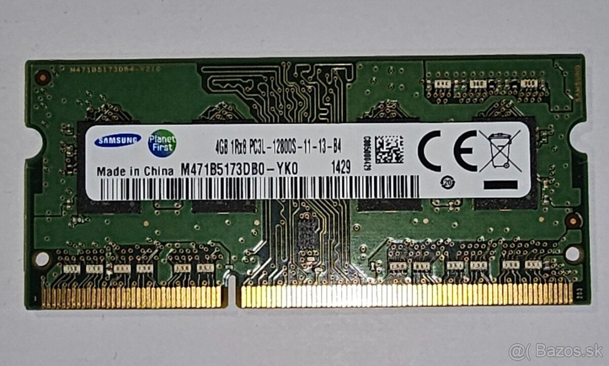Samsung DDR3 4 GB pre notebook