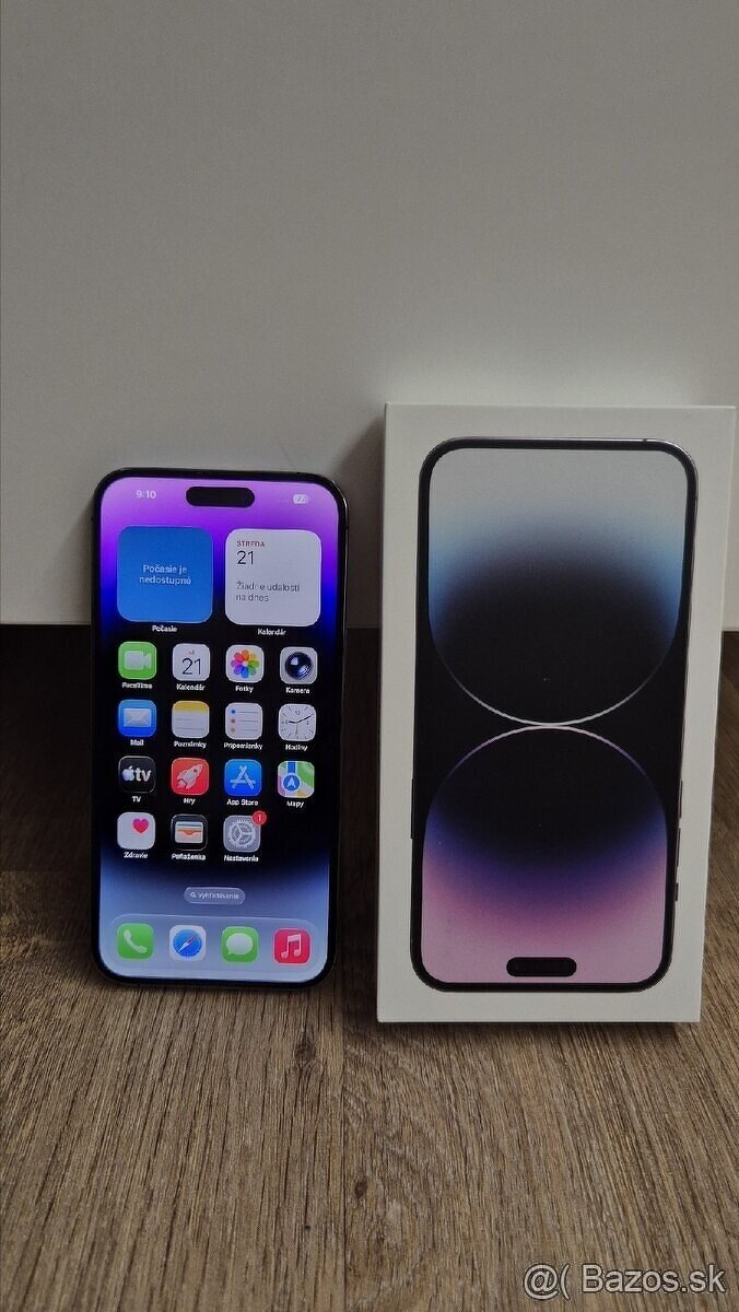 Apple iphone 14 pro max 128gb purple, ako novy
