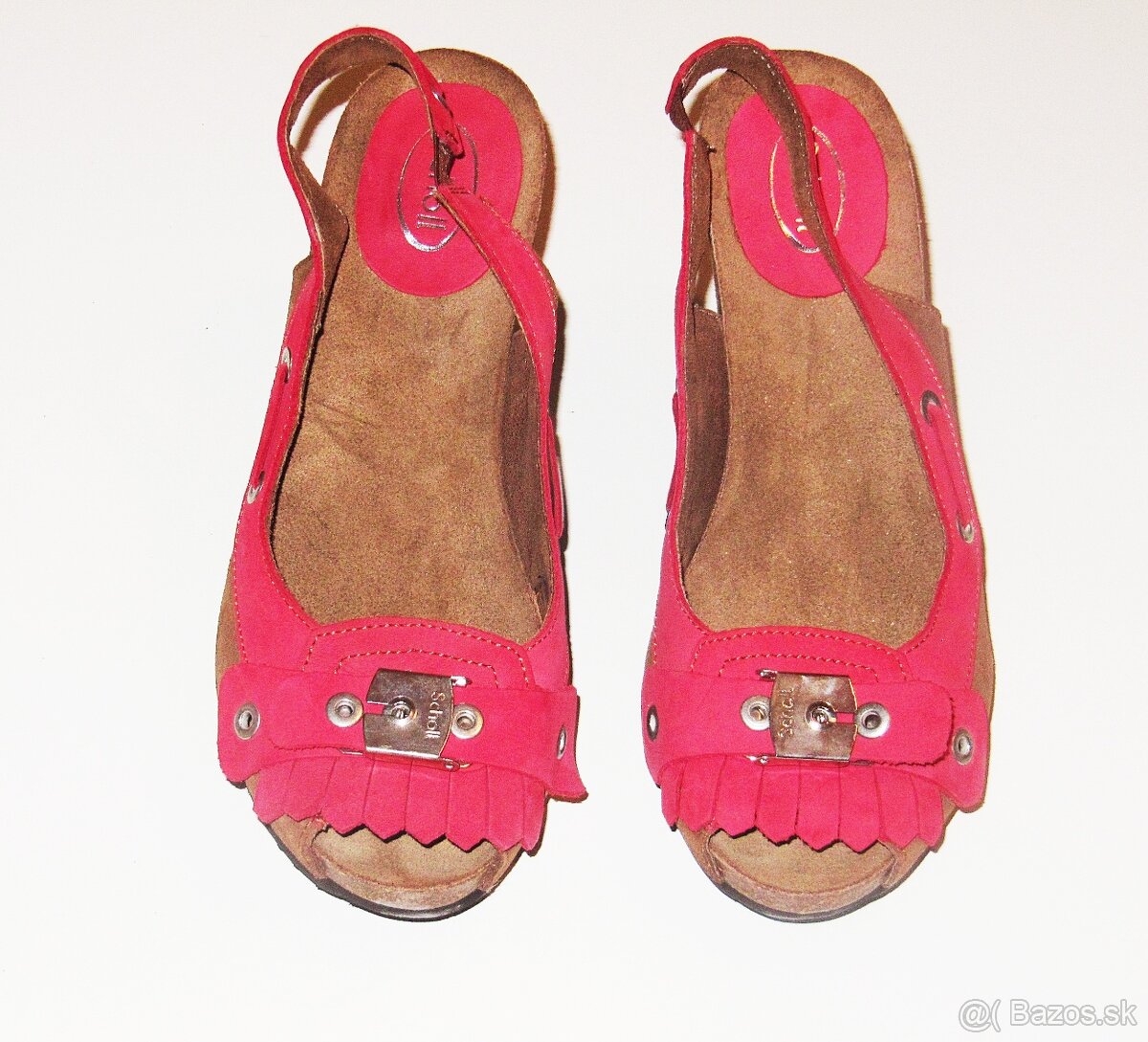 Topánky Scholl - veľkosť 39 a 38, červené a tyrkys, dámske