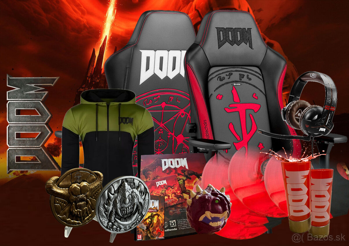 DOOM ETERNAL + HERNÁ STOLIČKA DOOM + 4LP ViNYL