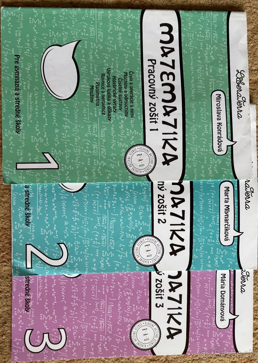 Pracovný zošit matemematika 1, 2, 3
