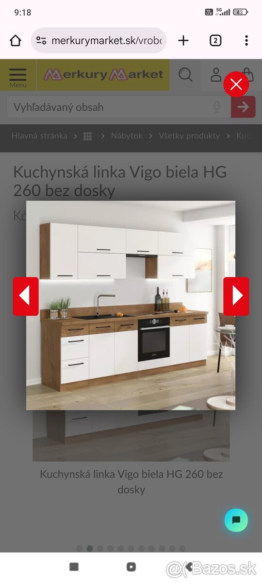 Kuchynská linka vigo