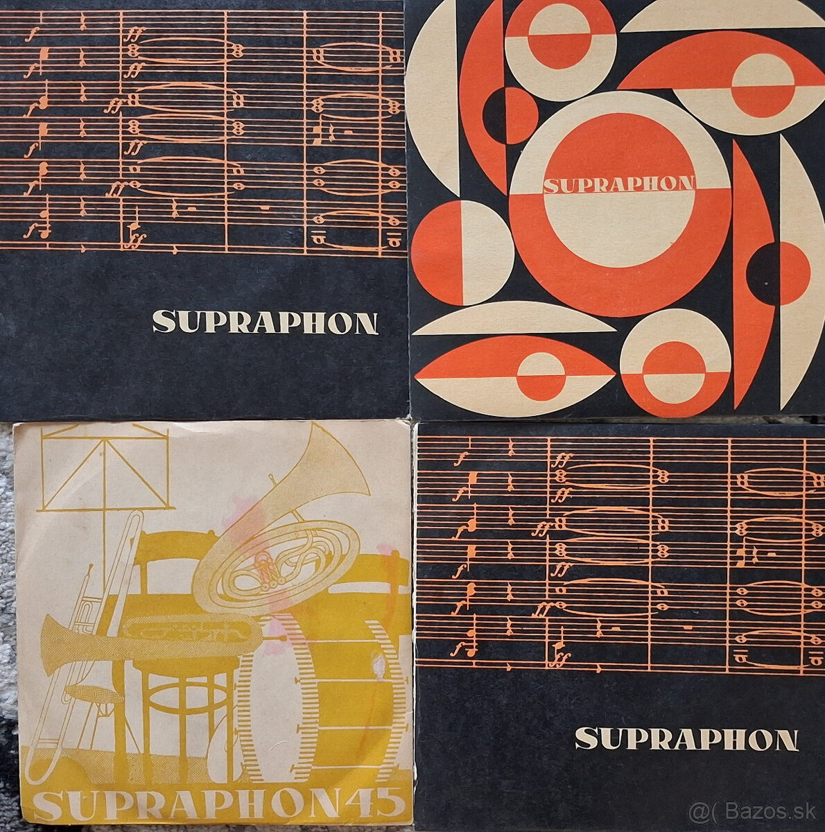 Malé retro LP gramofónové platne SUPRAPHON