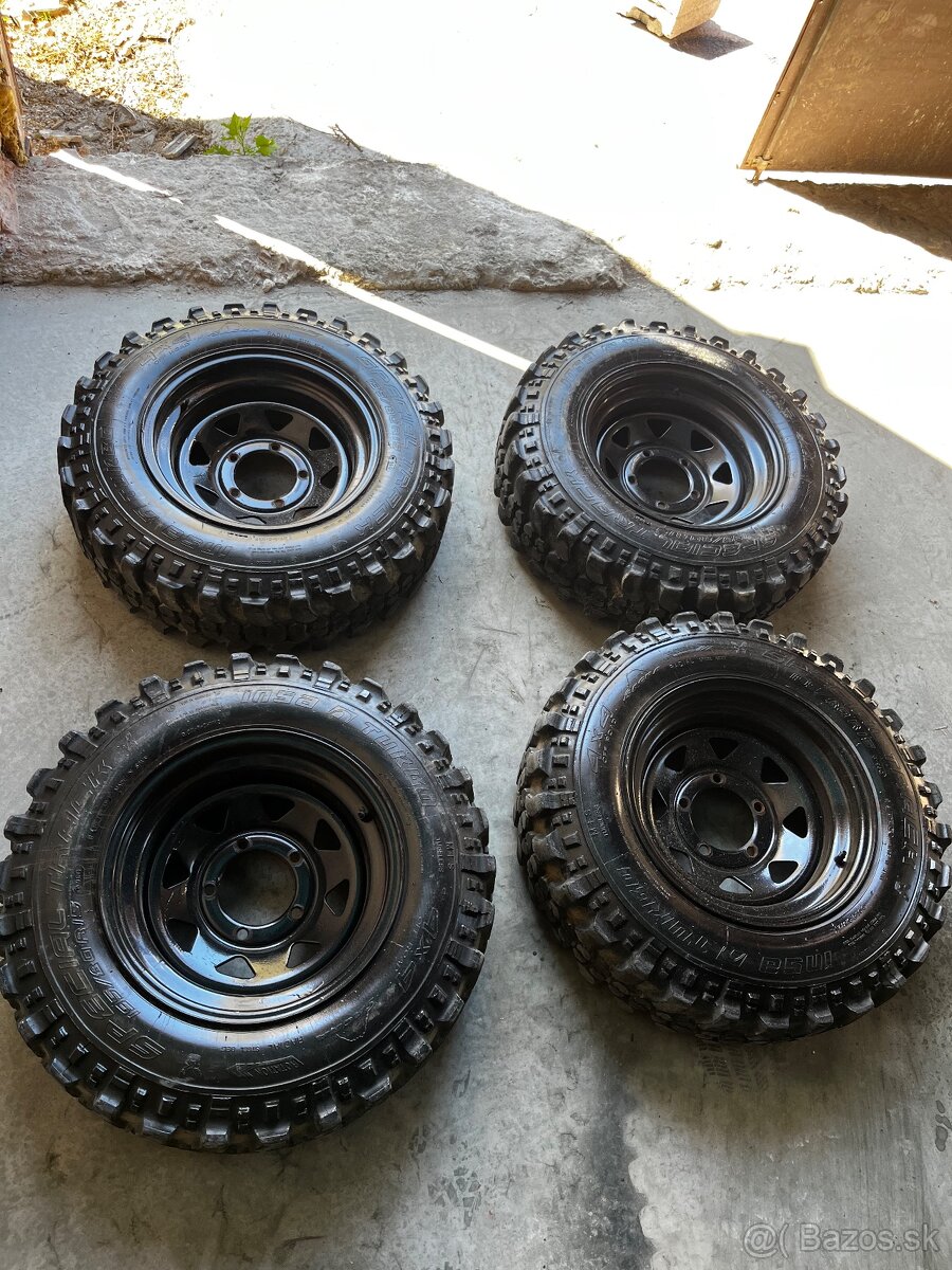 Offroad pneu T3 +disky R15 Suzuki Samurai Vitara