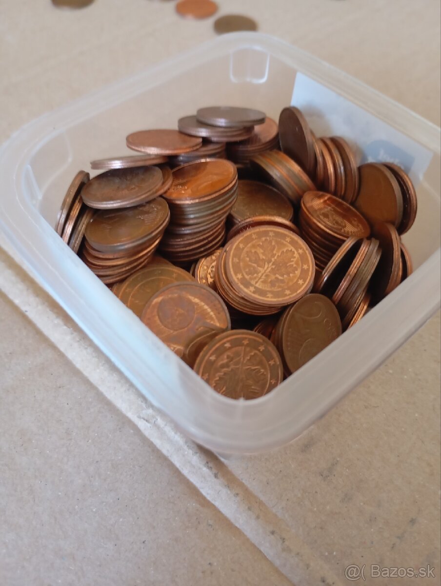 Zbierka 2-oj centových mincí