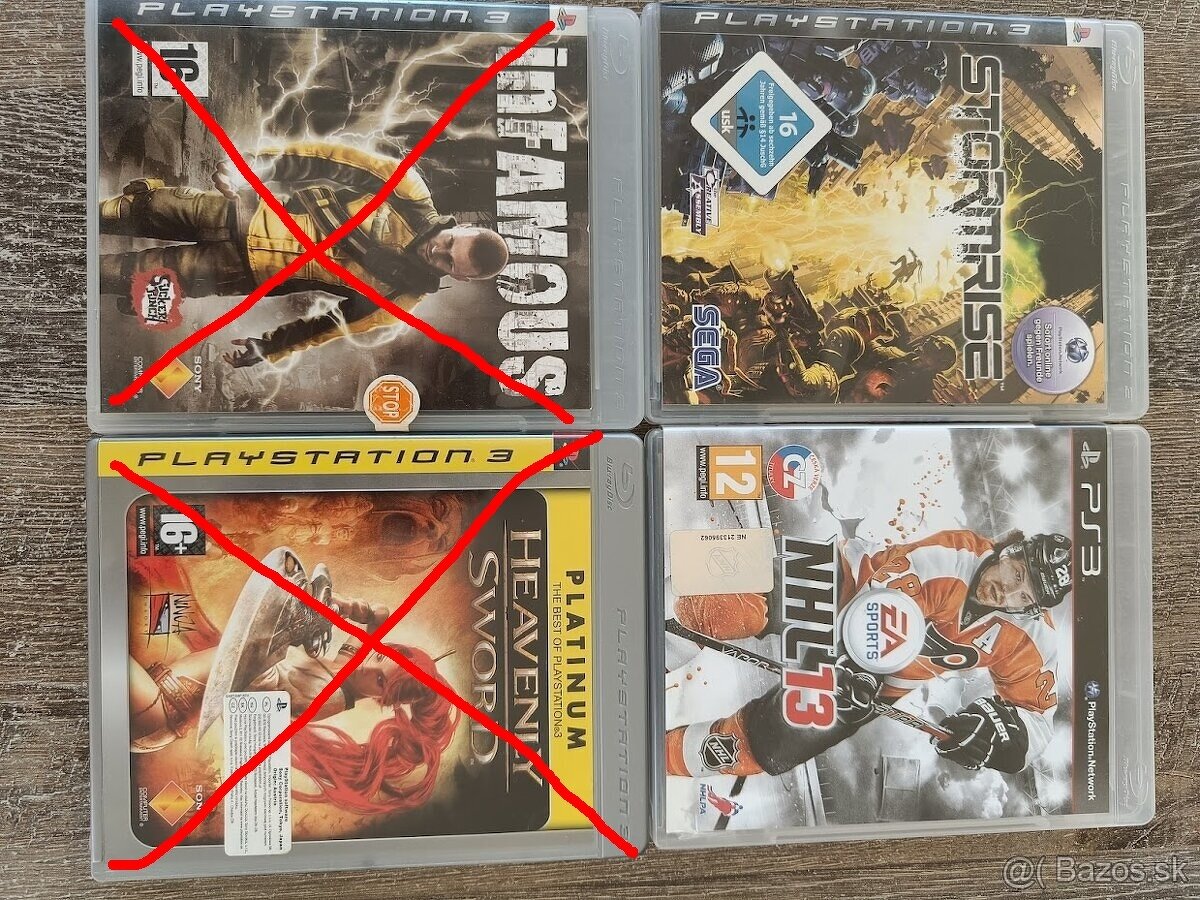 Predám originál hry na PS3 - kus 5 EUR